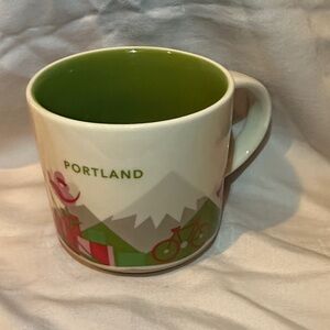 Starbucks Portland Mug with Green Interior